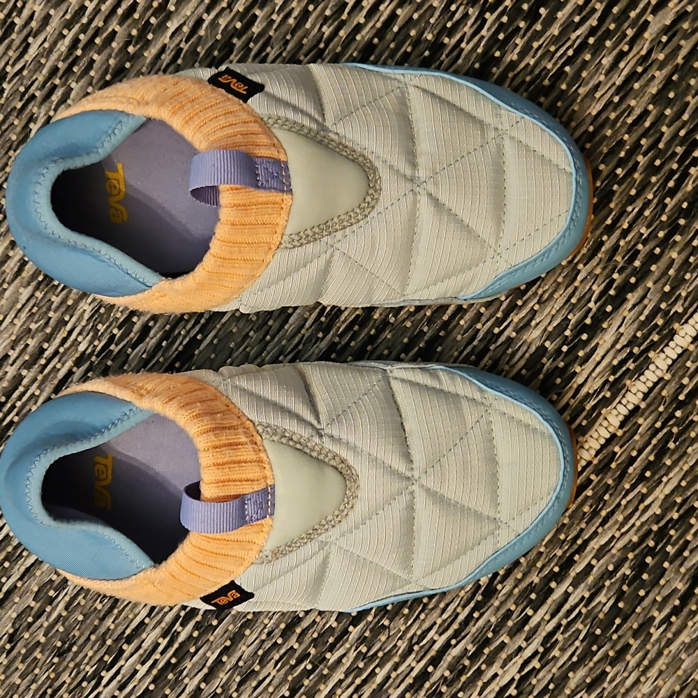 Teva Quilted Slip-On Sneakers - Blue and Cream - Picture 2 of 9